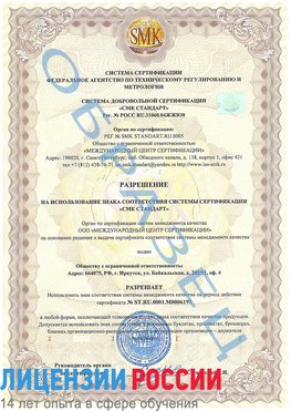 Образец разрешение Черниговка Сертификат ISO 50001